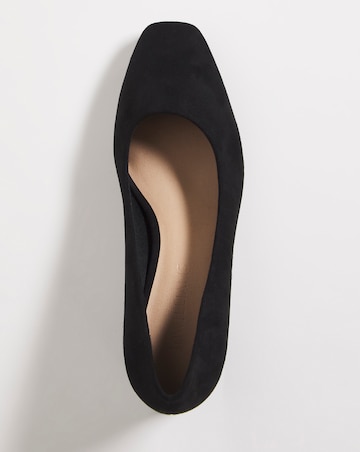 Orlia Flexi Sole Block Heel Court Shoes - Extra Wide Fit (EEE)