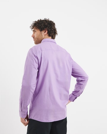 Long Sleeve Lilac Oxford Shirt Regular