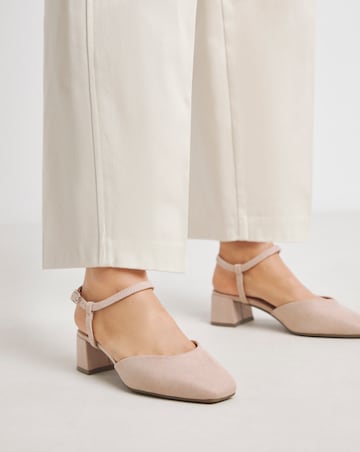 Jennifer Two Part Heeled Shoes - Extra Wide Fit (EEE)