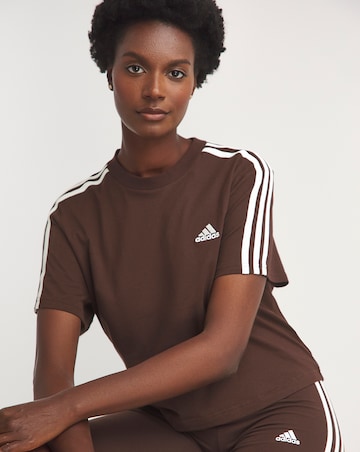adidas Essentials 3 Stripes Crop Top