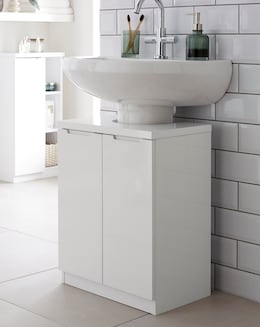 Hopton High Gloss Underbasin Cupboard