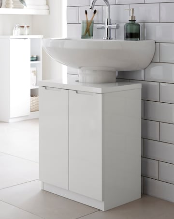 Hopton High Gloss Underbasin Cupboard