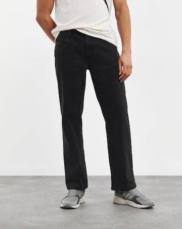 Loose Fit Stretch Jean Black