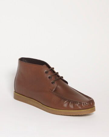 Casual Leather Chukka Boot Wide Fit