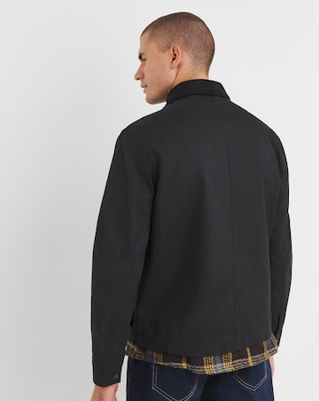 Black Wax Cord Collar Jacket