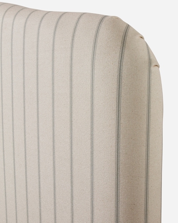 Julipa Everly Stripe Bed Frame with 3 Layer Memory Foam Hybrid Mattress