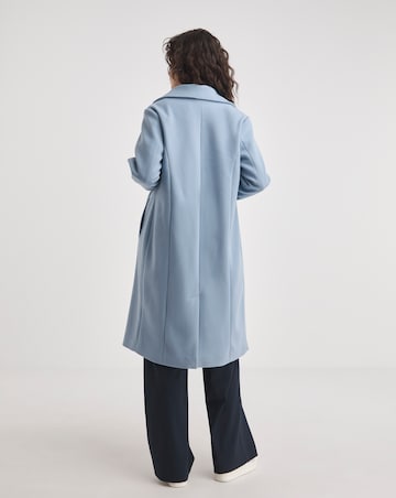 Pale Blue Single Breasted Coat
