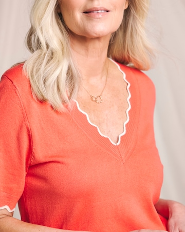 Julipa V Neck Short Sleeve Jumper