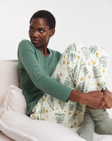 Pretty Secrets Fleece Henley Pyjama Set