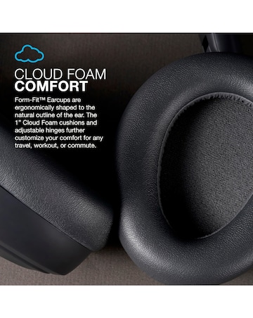 JLab JBuds Lux Active Noise Cancelling Over-Ear Headphones - Graphite