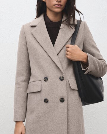 Mango Wool Mix Double Breasted Coat