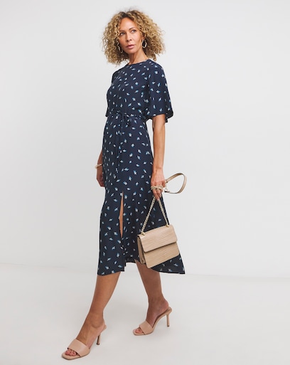 French Connection Cecilia Delphine Midi Dress JD Williams