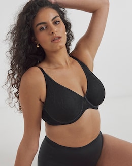 MAGISCULPT Smooth & Sculpt Moulded Lace Full Cup Bra (B-F) Black