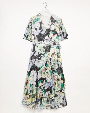 Joanna Hope Wrap Print Maxi Dress