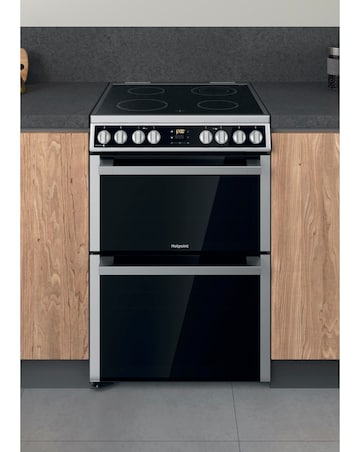 Hotpoint HDM67V8D2CX/UK 60cm Electric Double Cooker + Installation
