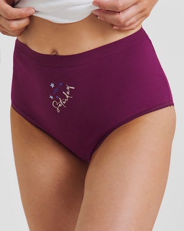 Pretty Secrets (7 Pack) Days Of The Week Full Fit Knickers Celestial