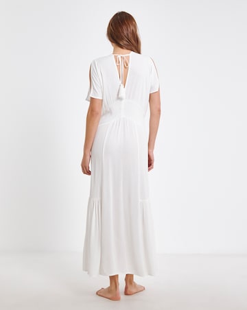 Rayon Crepe Maxi Beach Dress