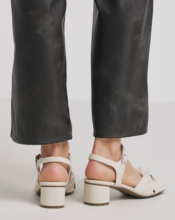 Tamika Volume Twist Flexible Sole Block Heel Sandals - Wide Fit (E)