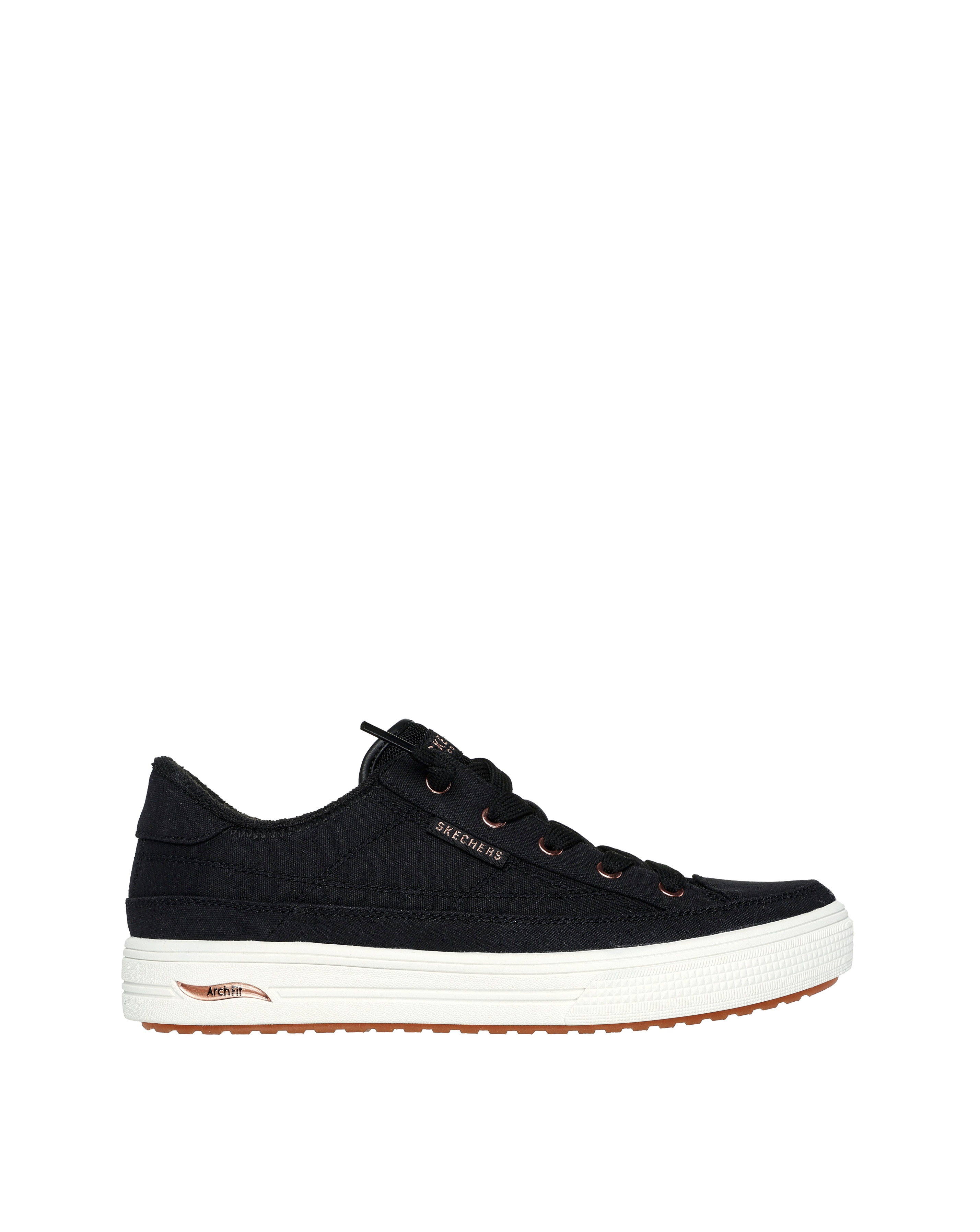 Skechers Black Arch Fit Arcade Meet Ya There Slip-On Trainers