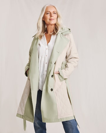 Julipa Reversible Quilted Trench Coat