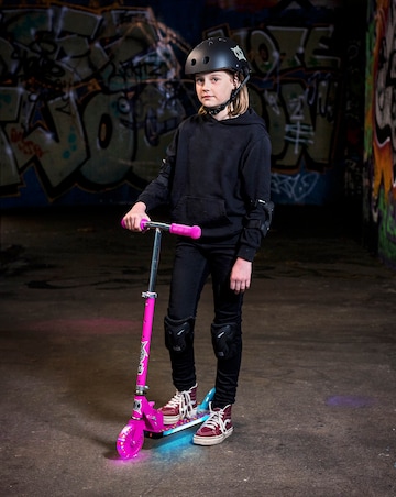 XOOTZ Wild Rider LED Scooter - Pink Leopard