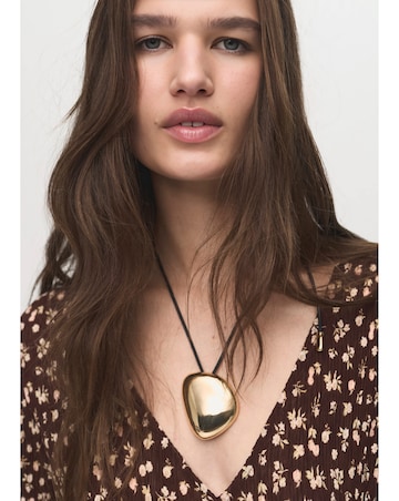 Mango Flare Sleeve Floal Midi Dress