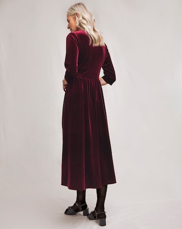 Julipa Velour Midi Dress