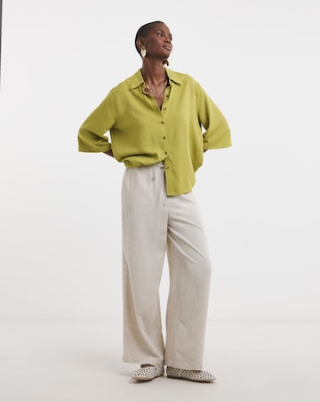 Linen Mix Half Sleeve Shirt