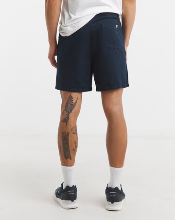 Lyle & Scott Linen Blend Drawstring Short - Navy