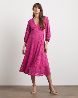 Joanna Hope Midi Lace Dress