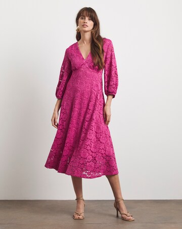 Joanna Hope Midi Lace Dress