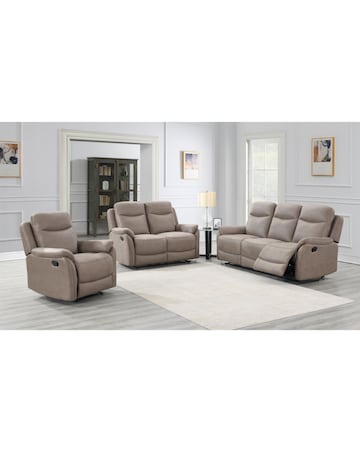 Aspull Manual Recliner 3 Seater Sofa