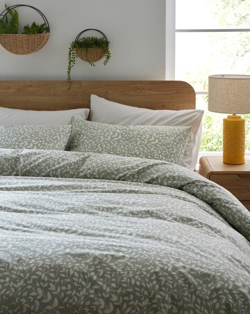 Tasha Cotton Duvet Cover Set - Sage