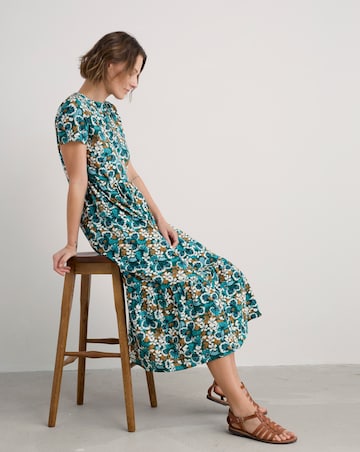 Seasalt Cornwall Rainette Dress Spring Geraniums Pine Shoots