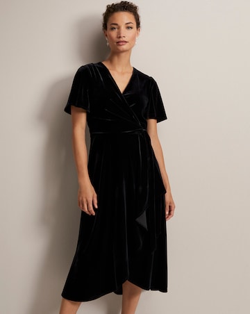 Phase Eight Julissa Velvet Wrap Dress