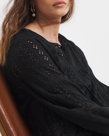 Pure Cotton Broderie Blouse