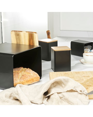Salter Toronto 4 Piece Bread Bin and Canister Set
