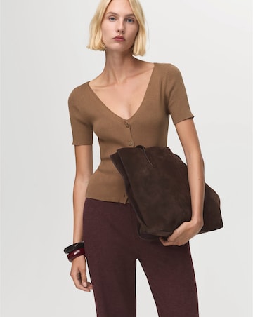 Mango Relaxed Flare Trousers