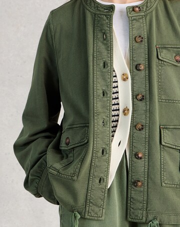 White Stuff Demi Utility Jersey Jacket
