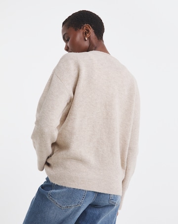 Oatmeal Tie Front Cardigan