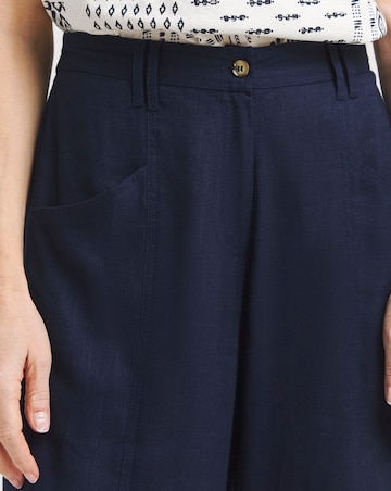 Julipa Linen Mix Crop Trouser