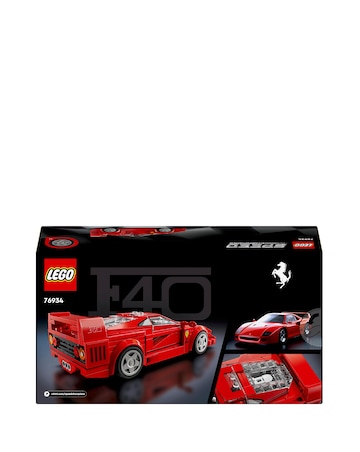 LEGO Speed Champions Ferrari F40 Supercar Vehicle Toy 76934
