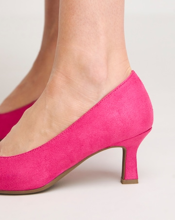 Kayla Kitten Heel Court Shoe Wide E Fit