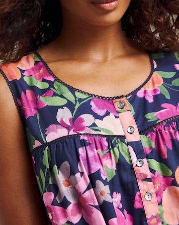 Cyberjammies Joanna Woven Chemise Navy Mix