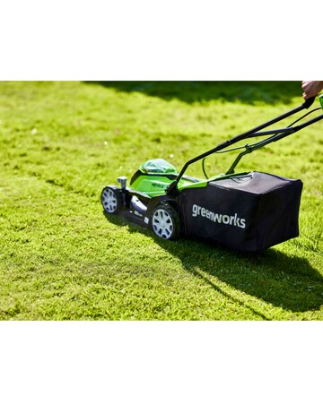 Greenworks 48V 36cm Cordless Brushless Lawnmower & 25cm Line Trimmer