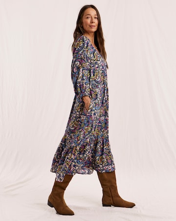 Julipa Printed Tiered Midi Dress