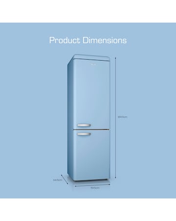 Swan SR11020BLNE Retro 60/40 Fridge Freezer - Blue