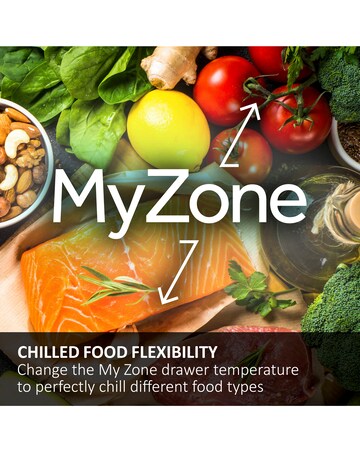 Haier Series 5 HDPW5620CNPD Wifi Connected 205cm 70/30 Fridge Freezer - Inox