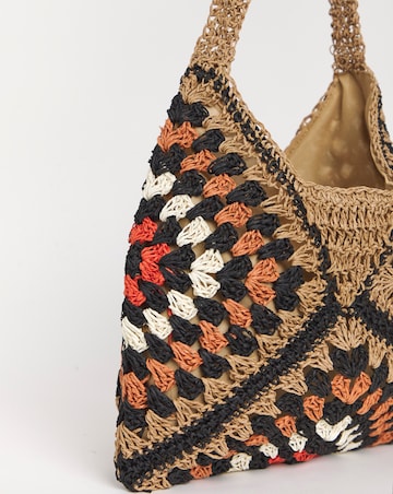 Packable Raffia Beach Bag