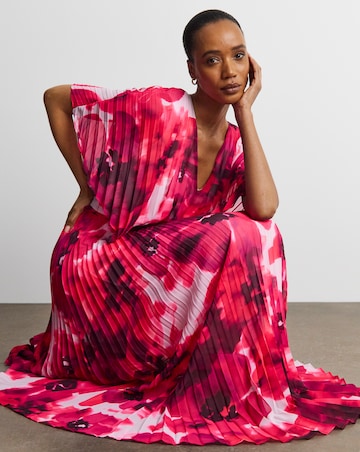 Joanna Hope Pleated Maxi Dress